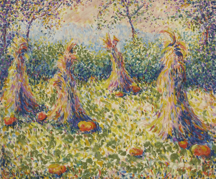 Pumpkins and Corn by Theodore Earl Butler,A3(16x12")Poster