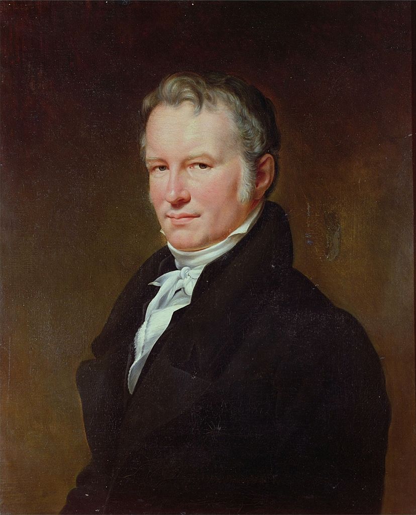 Portrait of Alexander von Humboldt, vintage artwork by Henri Lehmann, A3 (16x12") Poster Print