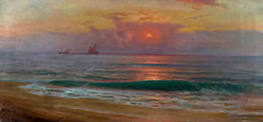 Crepusculo, vintage artwork by Gillermo Gomez Gil, 12x8" (A4) Poster