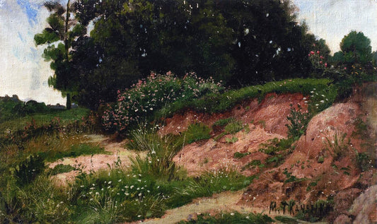 Forest Edge, vintage artwork by Mikhail Tkachenko, 12x8" (A4) Poster