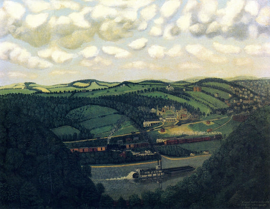 Through Coleman Hollow, Up the Allegheny Valley by John Kane,A3(16x12")Poster