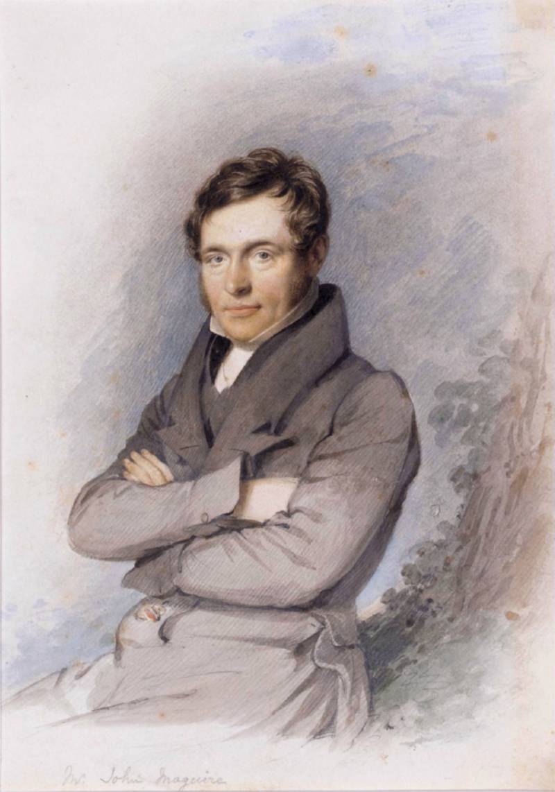 John Francis Maguire, vintage artwork by Daniel Maclise, R.A., A3 (16x12") Poster Print