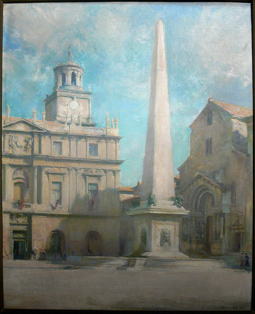 Saint-Trophime à Arles, vintage artwork by Pascal Dagnan-Bouveret, 12x8" (A4) Poster