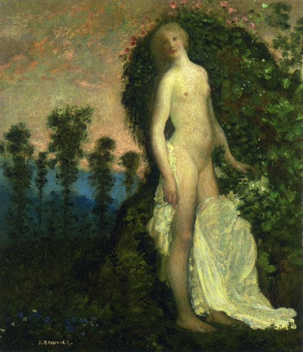 Daughter of Persephone, vintage artwork by Arthur B. Davies, 12x8" (A4) Poster