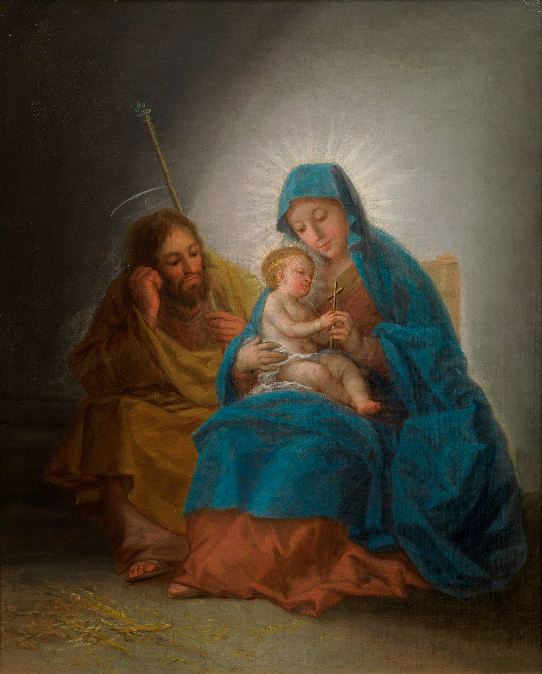 The Holy Family (La Sagrada Familia), vintage artwork by Francisco de Goya y Lucientes, 12x8" (A4) Poster