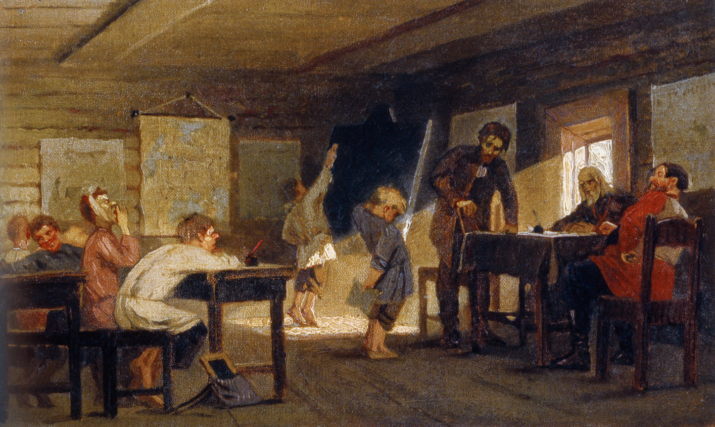 Exam at Village School by Mikhail Vasilevich Nesterov,A3(16x12")Poster