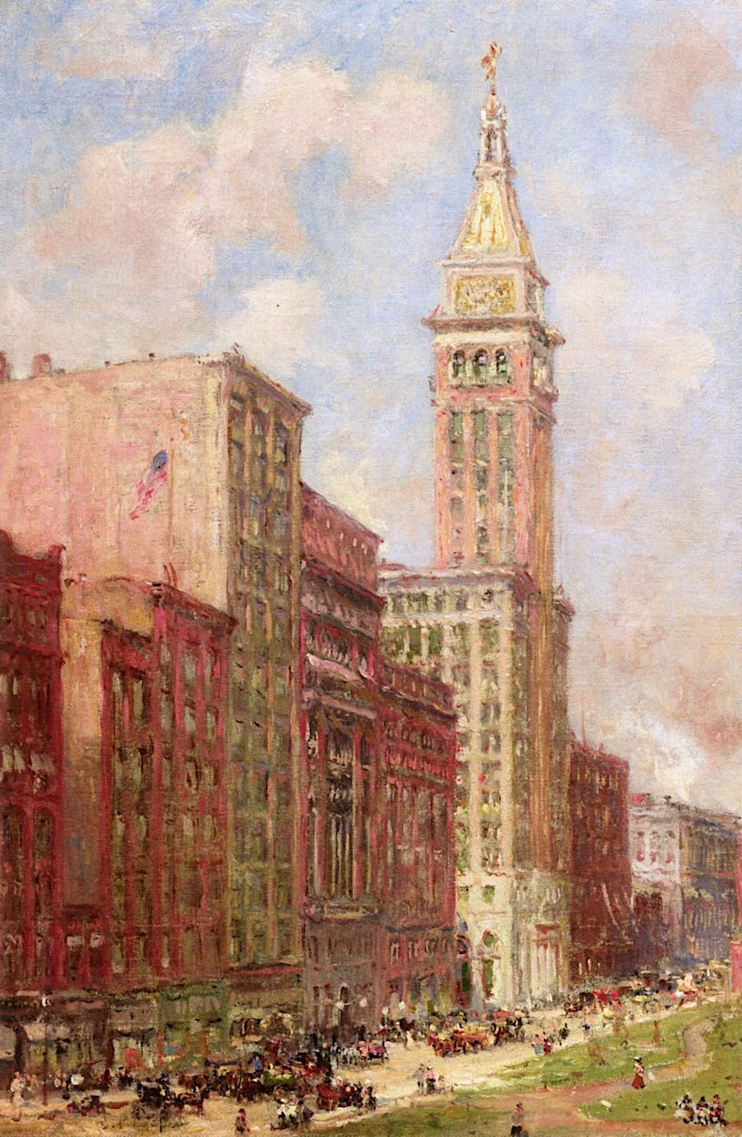 ife Insurance Tower, Madison Square by Colin Campbell Cooper,A3(16x12")Poster