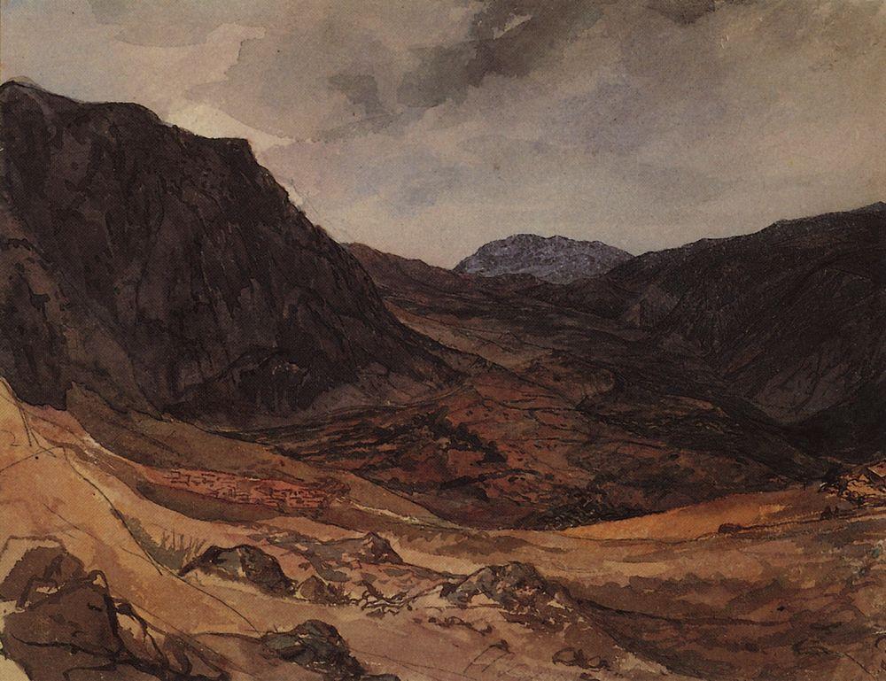 Delphi Valley, vintage artwork by Karl Pavlovich Brulloff, A3 (16x12") Poster Print