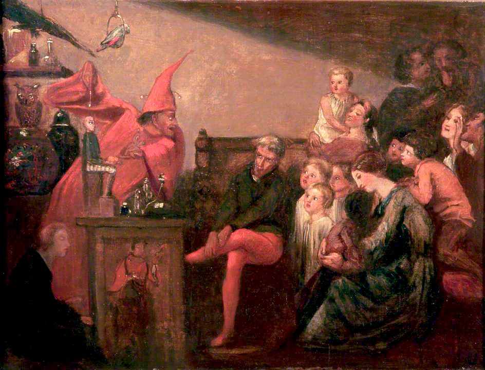 The Conjuror, vintage artwork by Sir John Everett Millais, 12x8" (A4) Poster