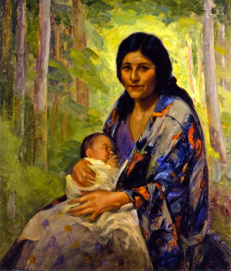 Indian Madonna by Jean Mannheim,A3(16x12")Poster