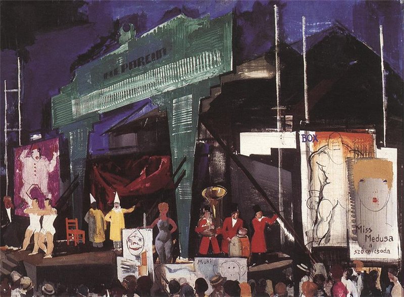 Circus by Vilmos Aba-Novák,16x12(A3) Poster