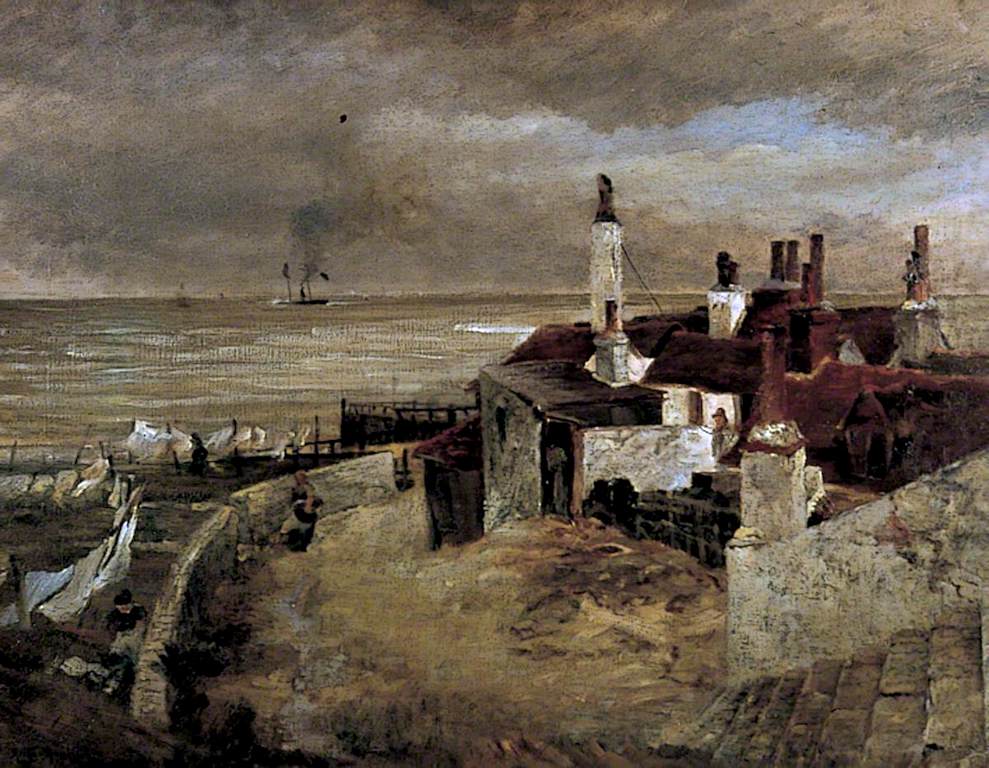 The Old Gangway, Broadstairs, Kent, vintage artwork by Arthur Hawksley, 12x8" (A4) Poster