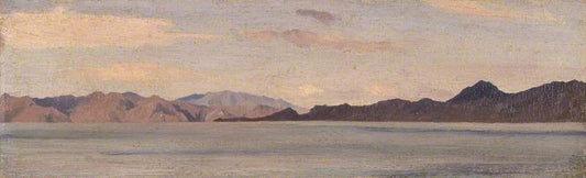 Coast of Asia Minor Seen from Rhodes, vintage artwork by Sir Frederic Lord Leighton, 12x8" (A4) Poster