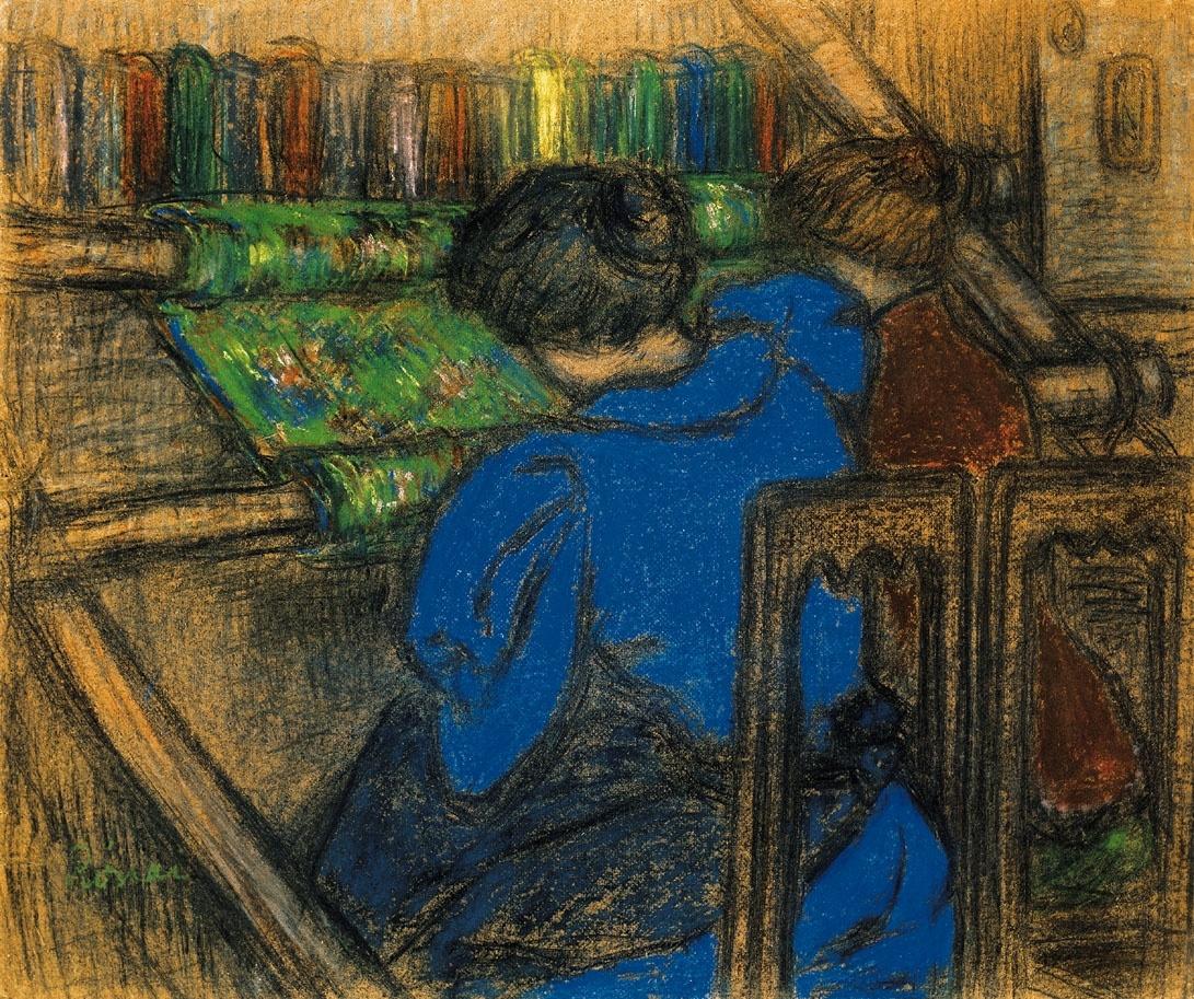 Embroidering Women by Jozsef Rippl-Ronai,A3(16x12")Poster