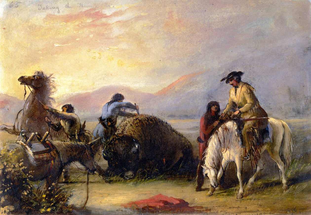 Taking the Hump Rib, vintage artwork by Alfred Jacob Miller, A3 (16x12") Poster Print