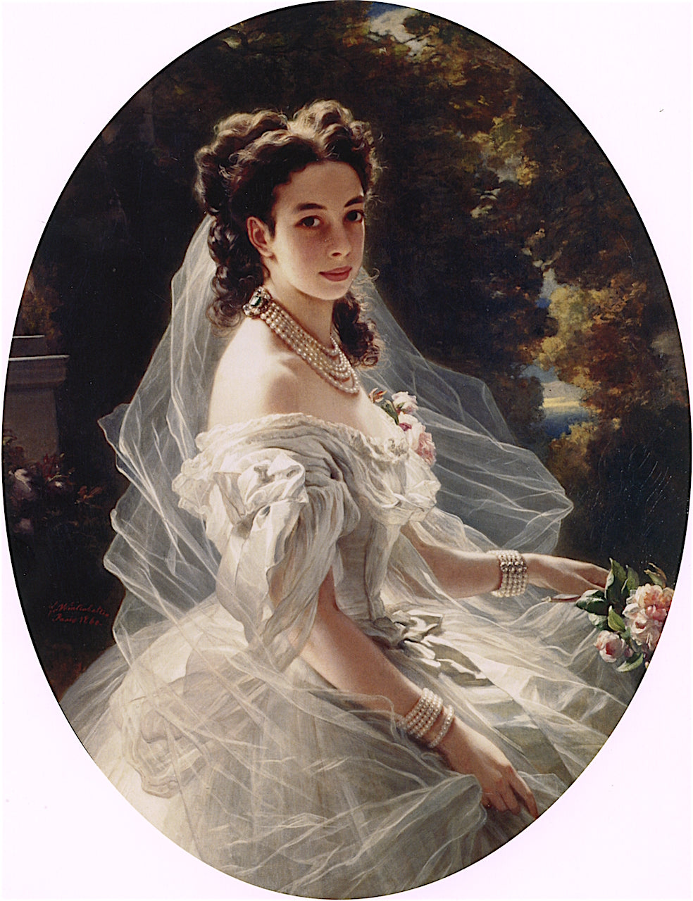 Pauline Sándor, Princess Metternich, vintage artwork by Franz Xavier Winterhalter, A3 (16x12") Poster Print