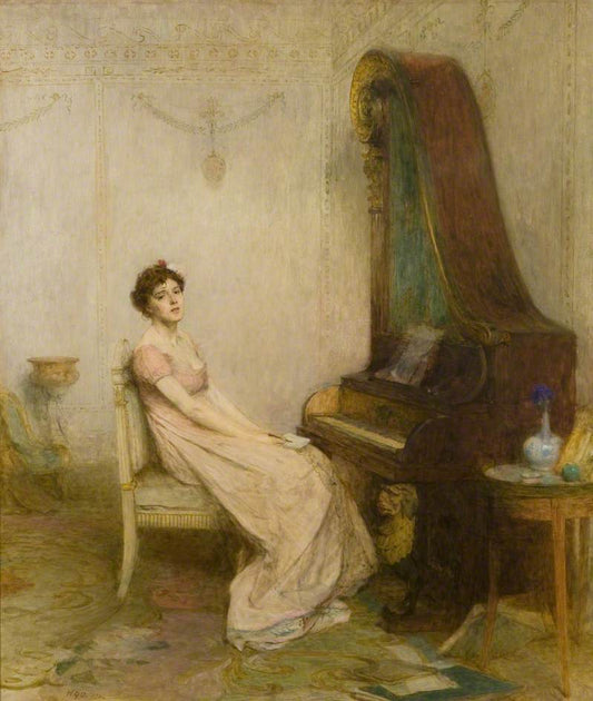 The Lyric, vintage artwork by Sir William Quiller Orchardson, 12x8" (A4) Poster