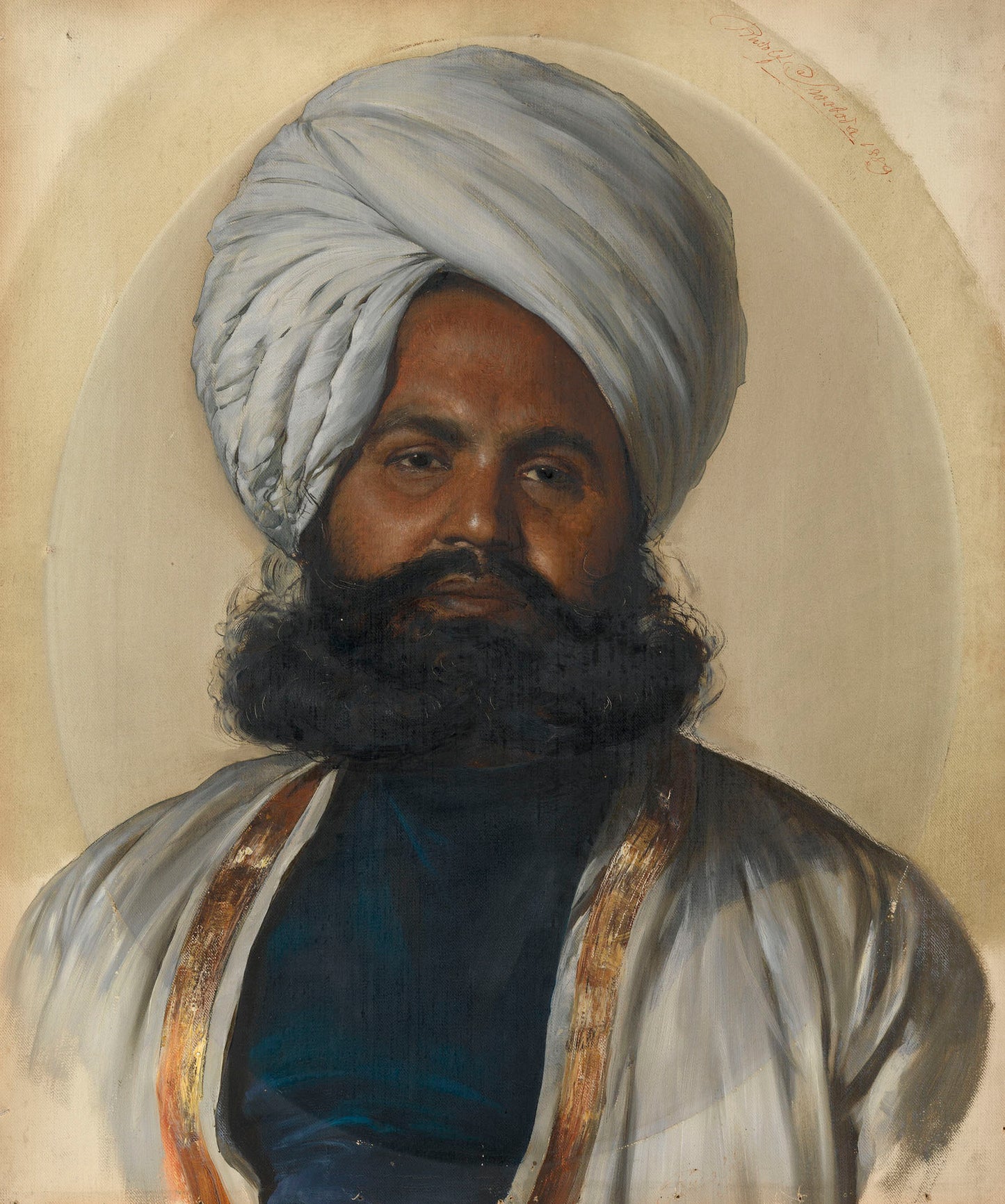 Sheikh Muhammad Bukhsh, vintage artwork by Rudolph Swoboda, A3 (16x12") Poster Print
