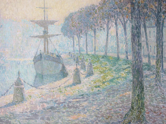 Fog on the Midi, vintage artwork by Henri Le Sidaner, 12x8" (A4) Poster