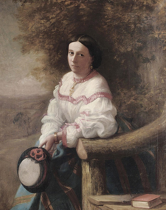 The Country Girl, vintage artwork by Charles Landseer, A3 (16x12") Poster Print