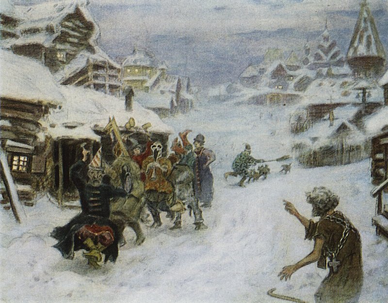 The Jesters by Apollinari Vasnetsov,A3(16x12")Poster