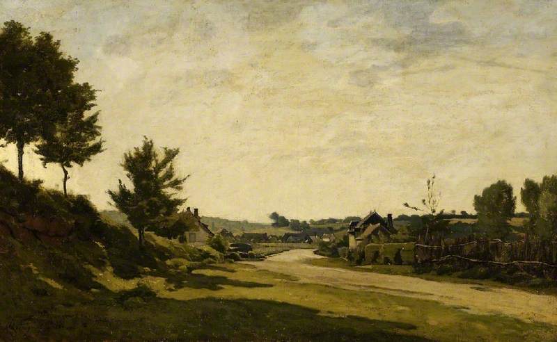 The Open Road, vintage artwork by Henri-Joseph Harpignies, A3 (16x12") Poster Print