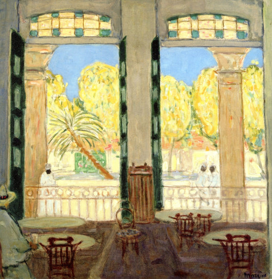 Cafe El Pasaje, Havana, vintage artwork by James Wilson Morrice, 12x8" (A4) Poster