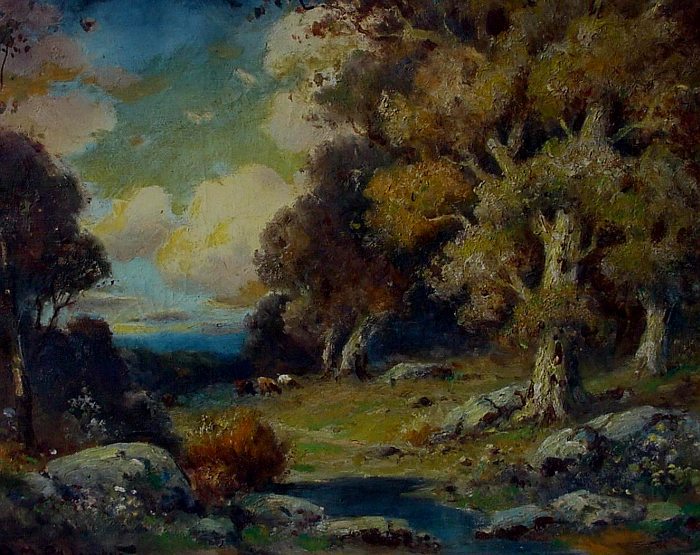 Cows Watering by Alexis Matthew Podchernikoff,16x12(A3) Poster