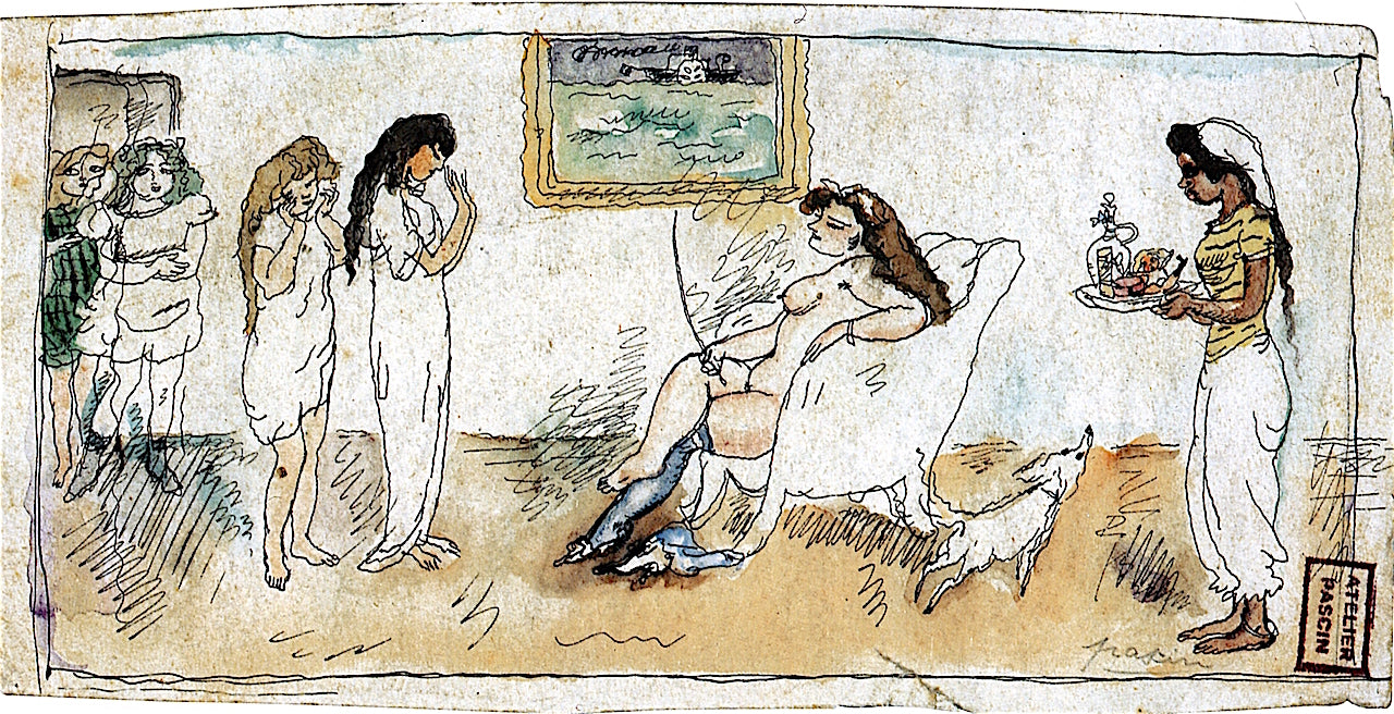 Brothel by Jules Pascin,16x12(A3) Poster
