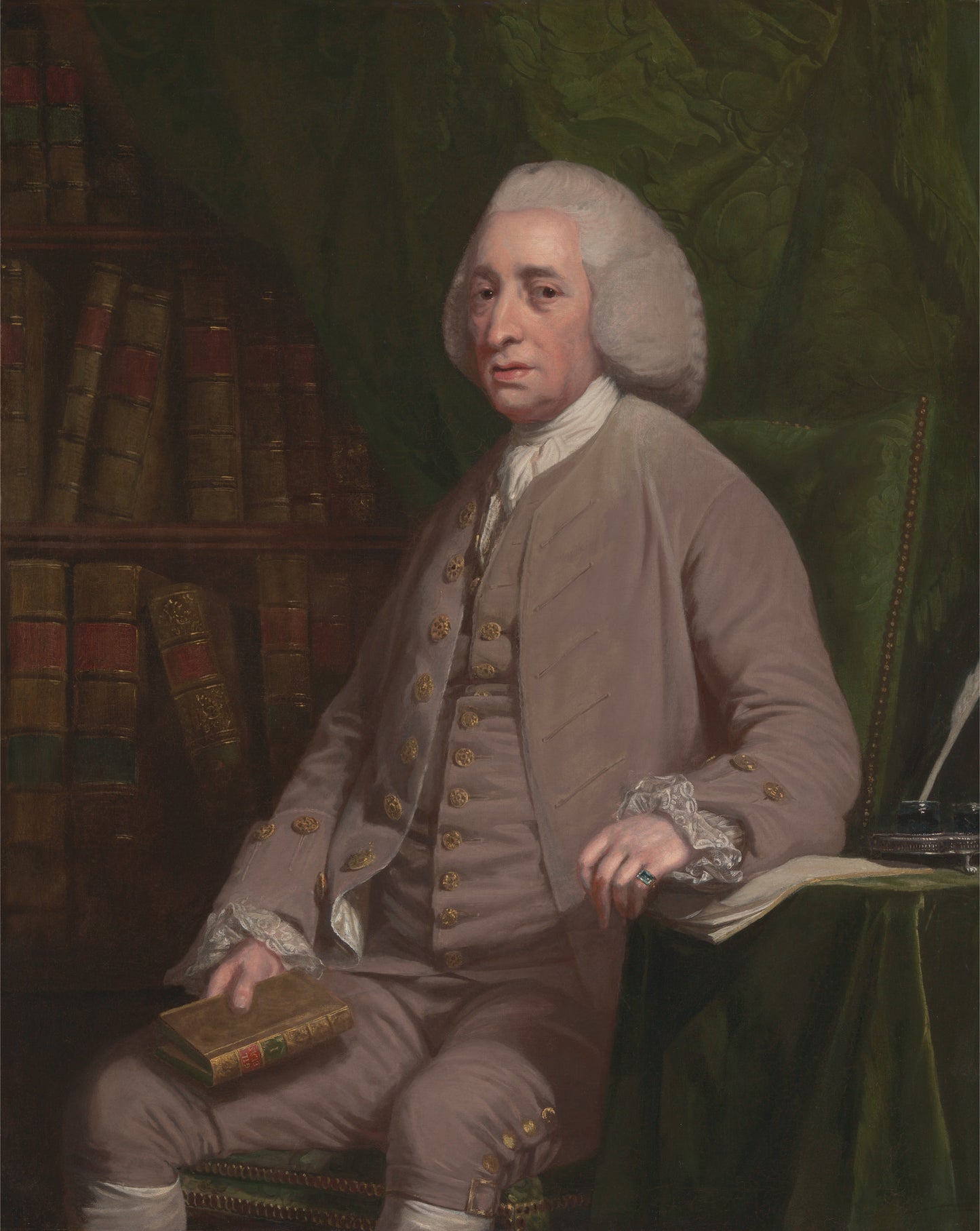 Tobias Smollet, vintage artwork by Sir Nathaniel Dance-Holland, 12x8" (A4) Poster