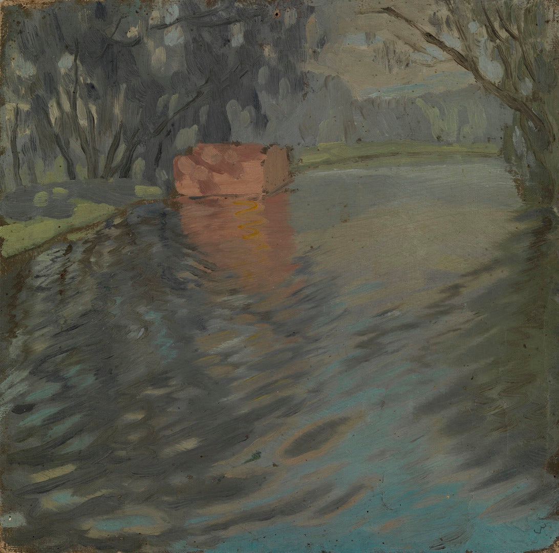 On the Yauza River, vintage artwork by Alexander Shevchenko, 12x8" (A4) Poster