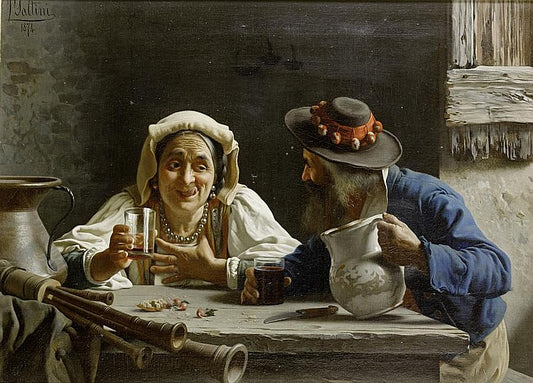 A Nice Drop, vintage artwork by Pietro Saltini, 12x8" (A4) Poster