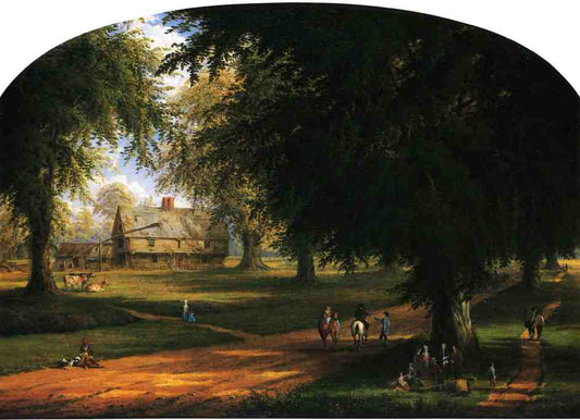 The Williams House, Deerfield, Massachusetts, vintage artwork by Robert Havell Jr., A3 (16x12") Poster Print
