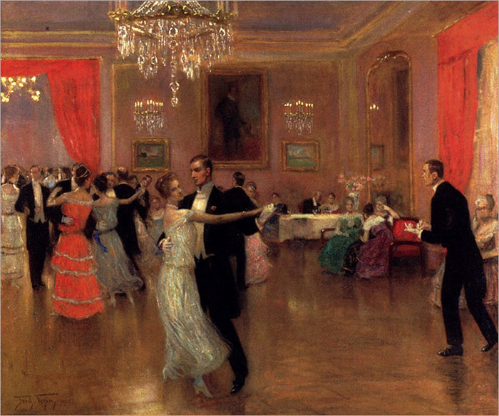 At The Ball by Frederick Vezin,A3(16x12