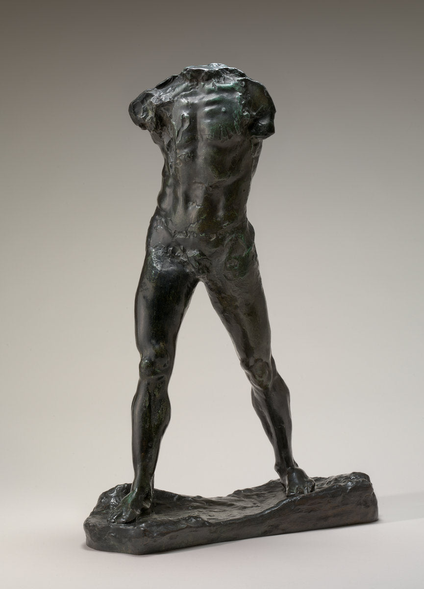 L'Homme qui marche (The Walking Man), vintage artwork by Auguste Rodin, 12x8" (A4) Poster