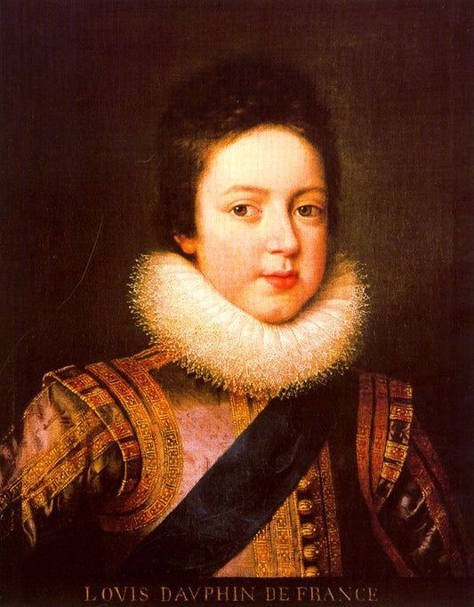 Louis XIII as Dauphin, vintage artwork by Frans Pourbus the Younger, 12x8" (A4) Poster