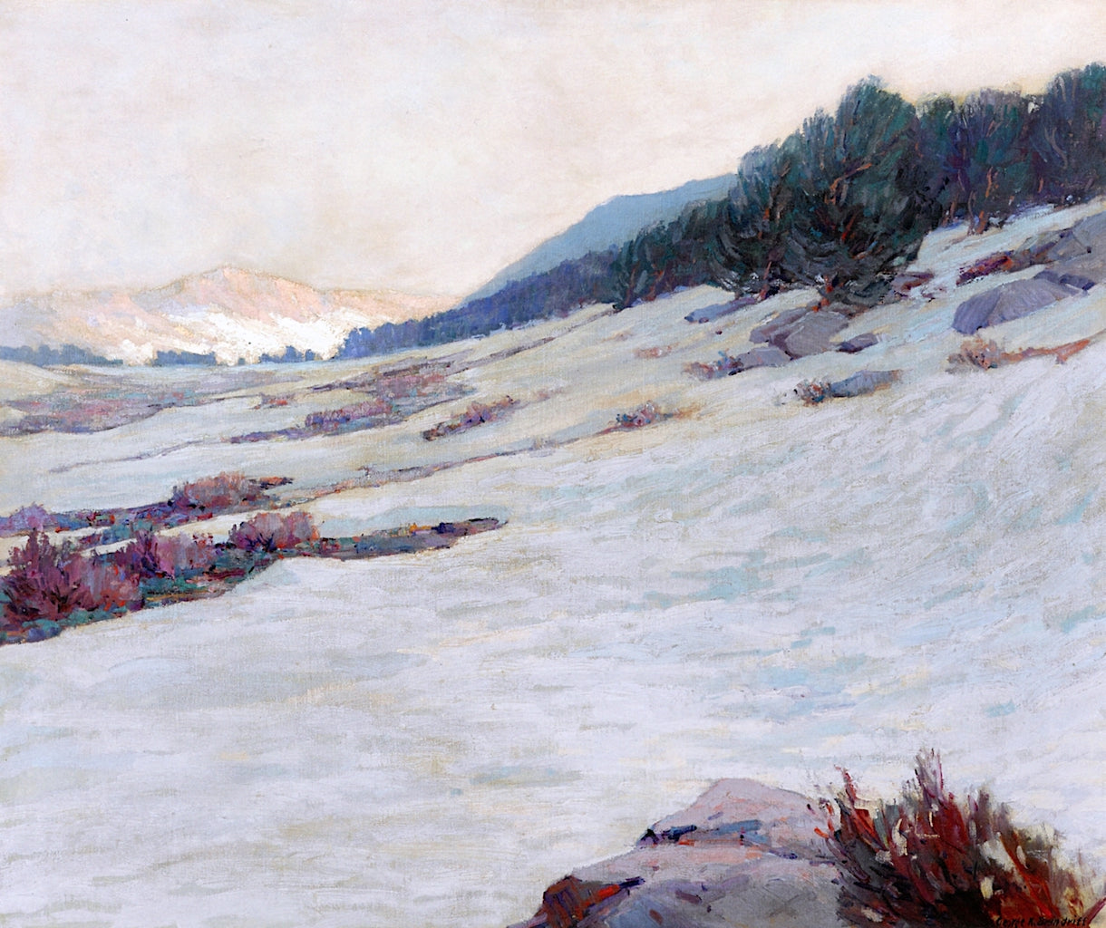 Tioga Pass by George Kennedy Brandriff,16x12(A3) Poster