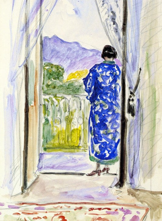 The Blue Robe (study) by Henri Lebasque,A3(16x12")Poster