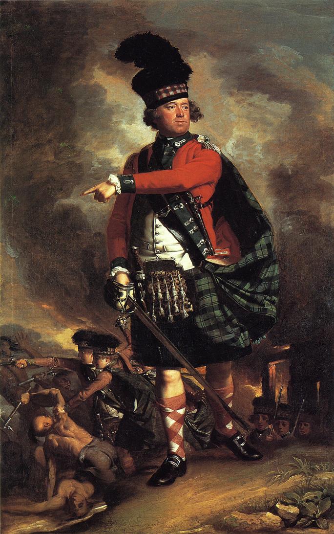 Major Hugh Montgomerie, vintage artwork by John Singleton Copley, 12x8" (A4) Poster