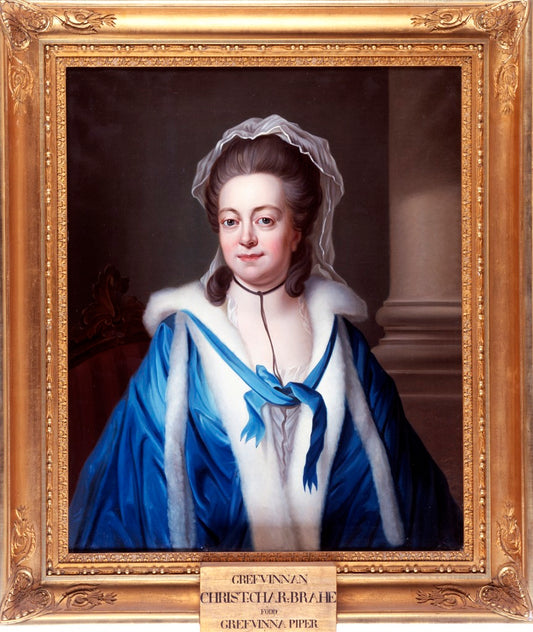 Christina Charlotta Piper, vintage artwork by Gustaf Lundberg, 12x8" (A4) Poster