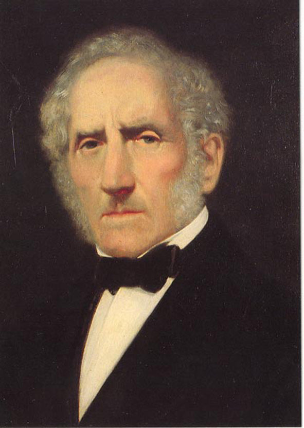 Portrait of Alessandro Manzoni, vintage artwork by Giuseppe Molteni, A3 (16x12") Poster Print