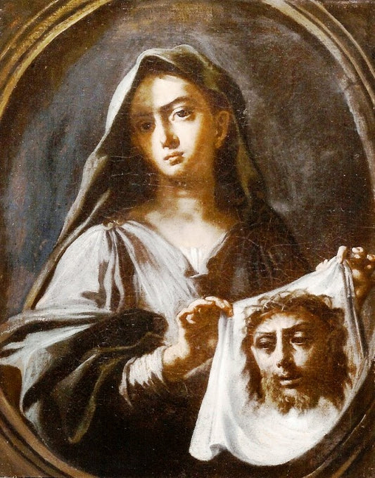 St. Veronica, vintage artwork by Giuseppe Bonito, 12x8" (A4) Poster