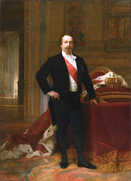 Napoleon III, vintage artwork by Alexandre Cabanel, 12x8" (A4) Poster