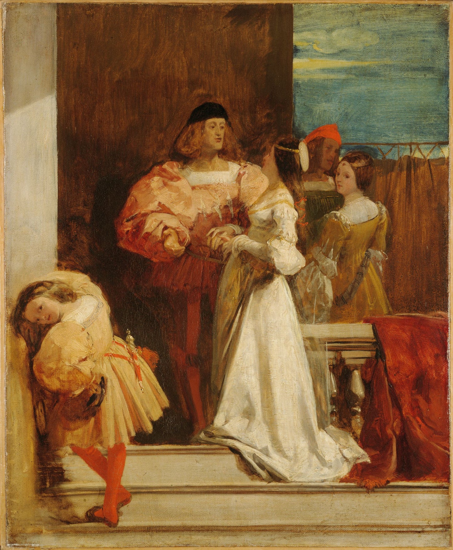 Evening in Venice, vintage artwork by Richard Parkes Bonington, A3 (16x12") Poster Print