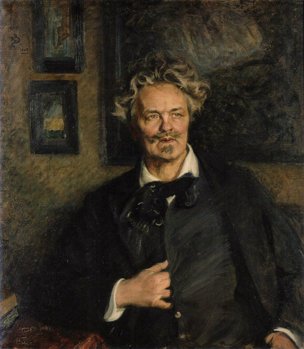 Portrait of August Strindberg by Richard Bergh,A3(16x12")Poster