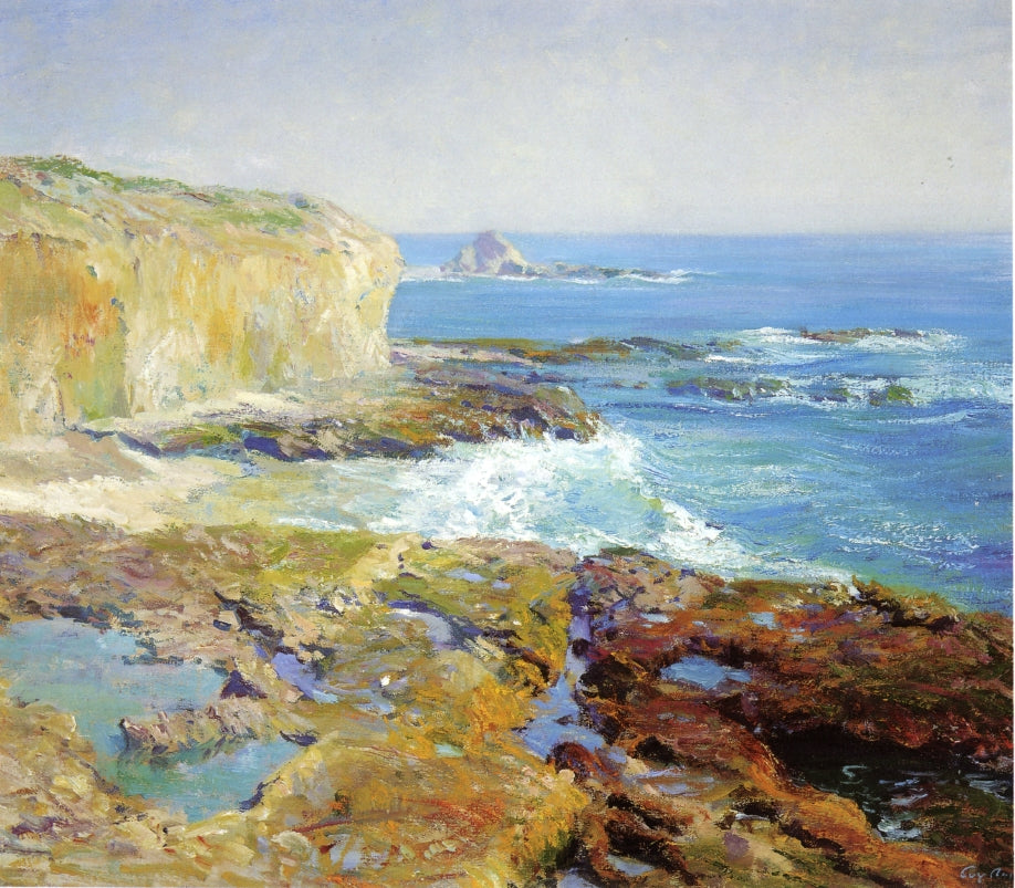 Laguna Rocks, Low Tide by Guy Orlando Rose,A3(16x12")Poster