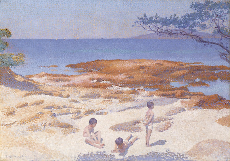 The Beach at Cabasson by Henri-Edmond Cross,A3(16x12")Poster