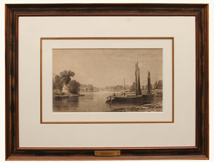 Washington, D.C. Across the Potomac, vintage artwork by John Ross Key, 12x8" (A4) Poster