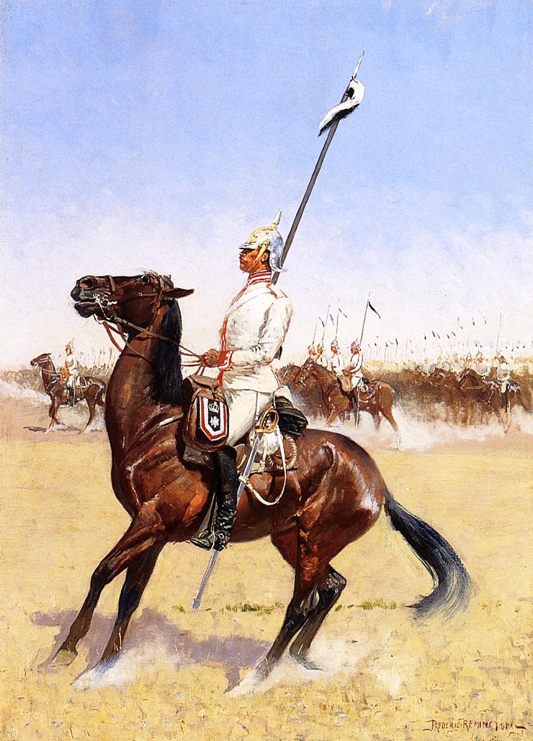 Cuirassiers by Frederic Remington,A3(16x12")Poster