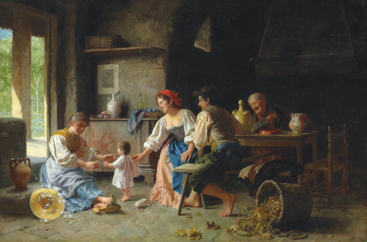 First steps by Giovanni Battista Torriglia,A3(16x12")Poster